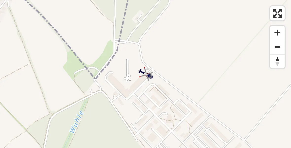 Routekaart van de vlucht: Polizeihubschrauber nach Ahrensfelde Hubschrauberlandeplatz