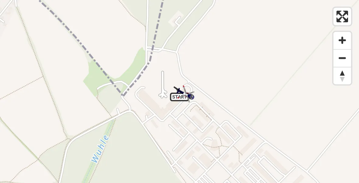 Flugroute Polizeihubschrauber Ahrensfelde Hubschrauberlandeplatz - Ahrensfelde Hubschrauberlandeplatz, 26 März 2026, 11:46
