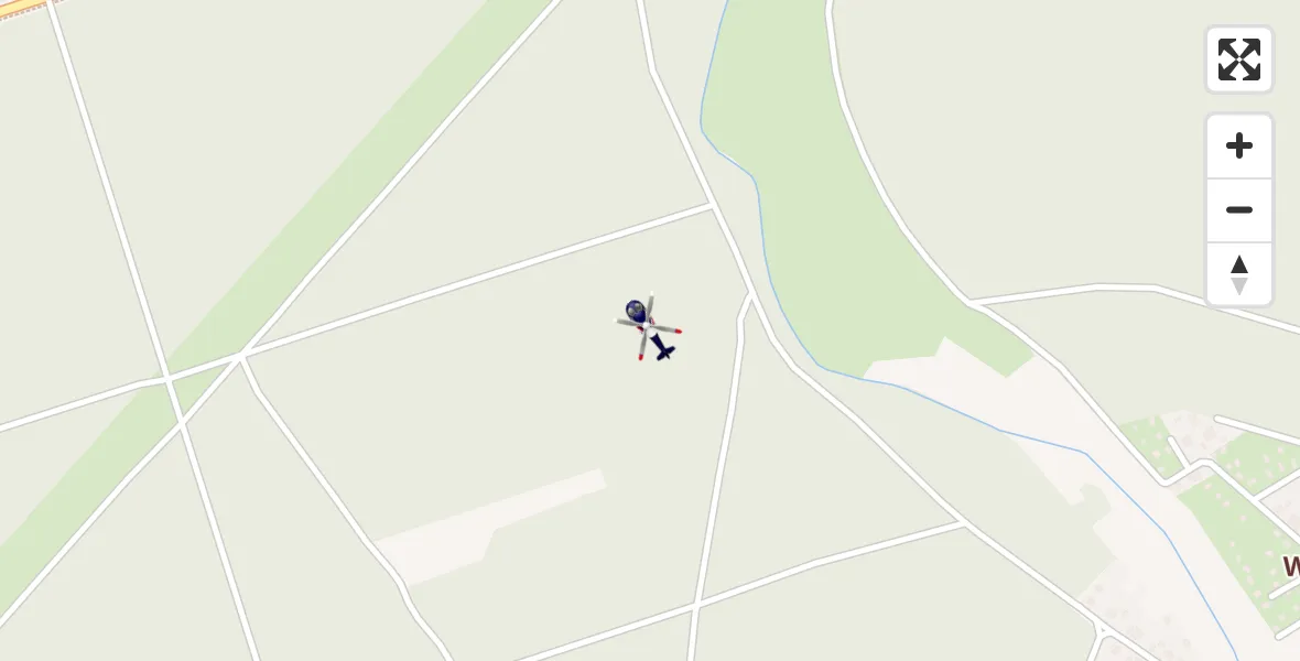 Flugroute Polizeihubschrauber Grünheide (Mark) - Grünheide (Mark), 26 März 2026, 12:49