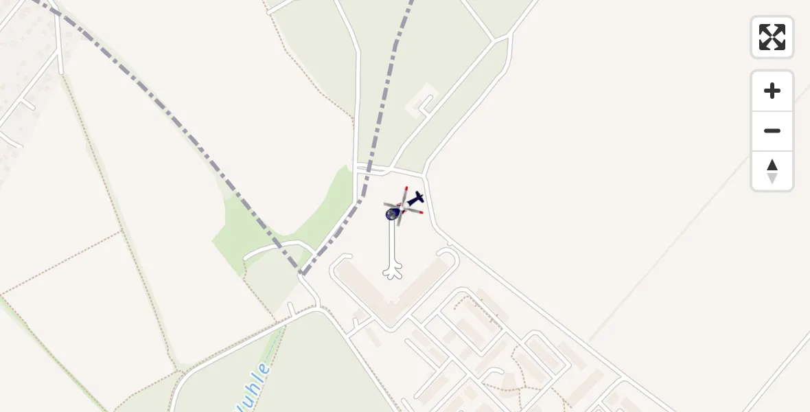 Routekaart van de vlucht: Polizeihubschrauber nach Ahrensfelde Hubschrauberlandeplatz