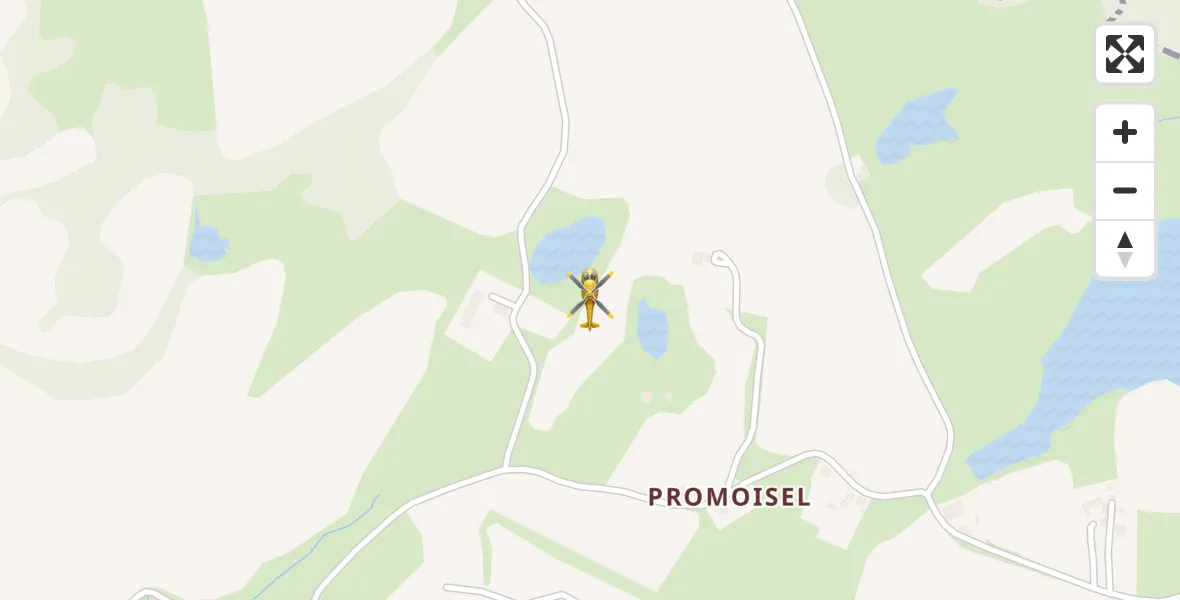Flugroute Ambulanzhubschrauber Sagard - Sagard, 27 März 2026, 10:14