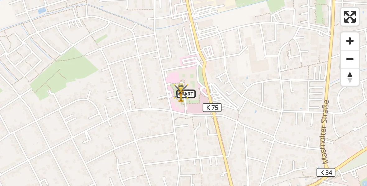 Flugroute Ambulanzhubschrauber Lippstadt - Lippstadt, 27 März 2026, 15:02