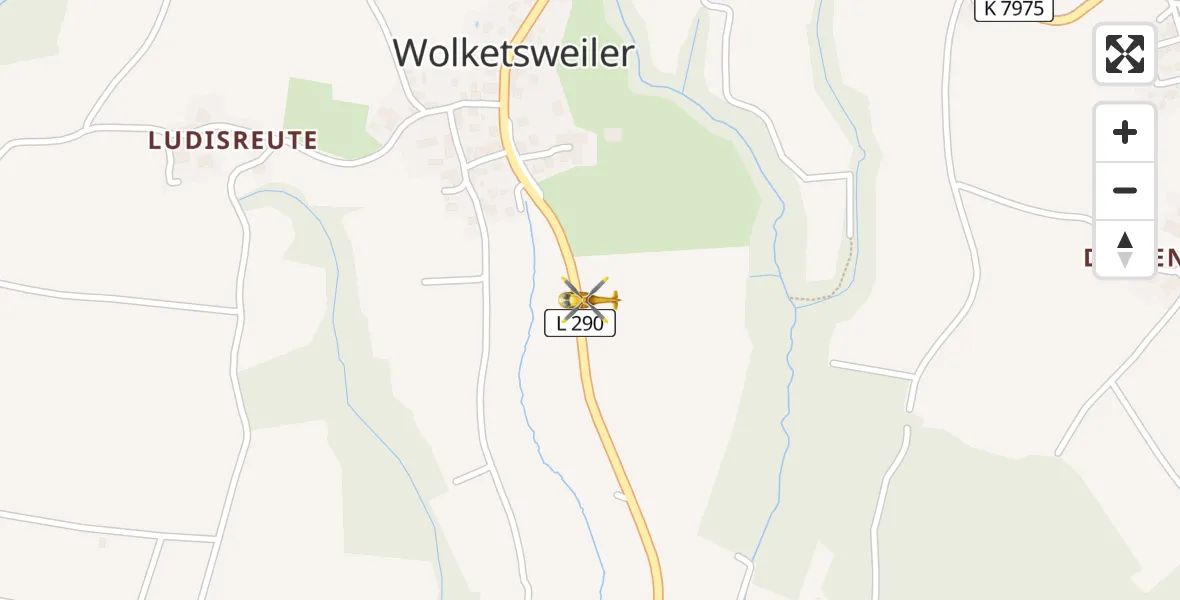 Flugroute Rettungshubschrauber Horgenzell - Horgenzell, 27 März 2026, 15:04