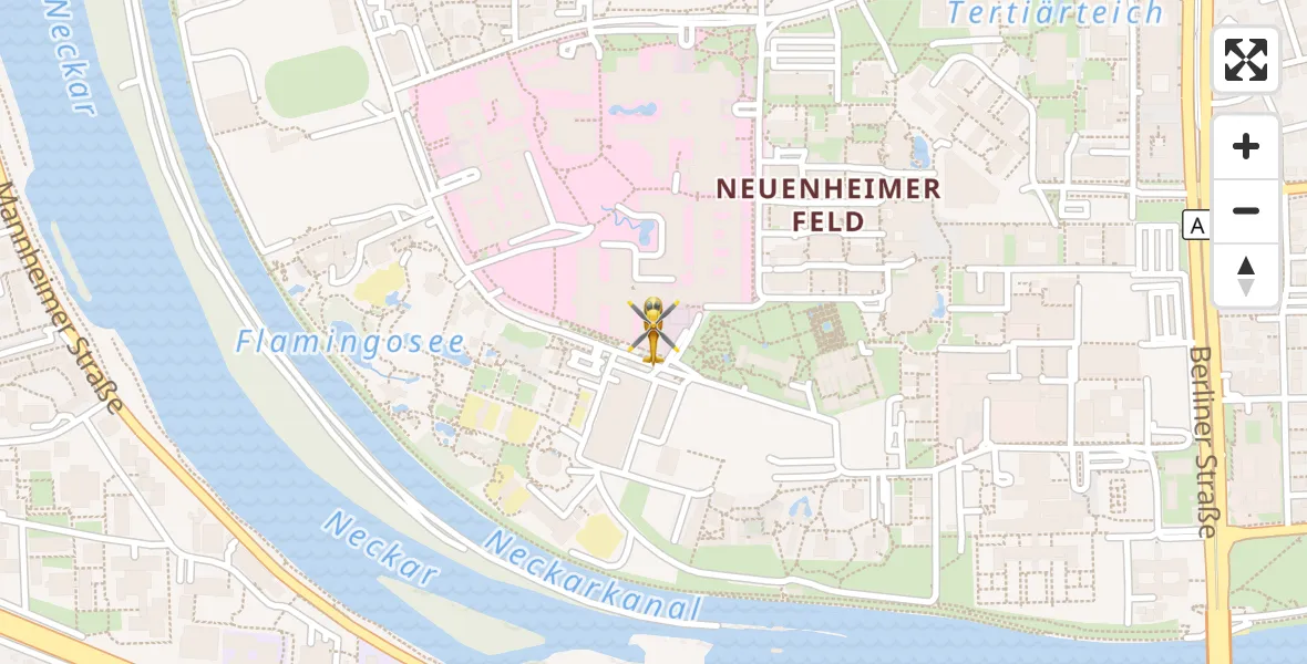 Flugroute Rettungshubschrauber Heidelberg - Heidelberg, 27 März 2026, 15:05