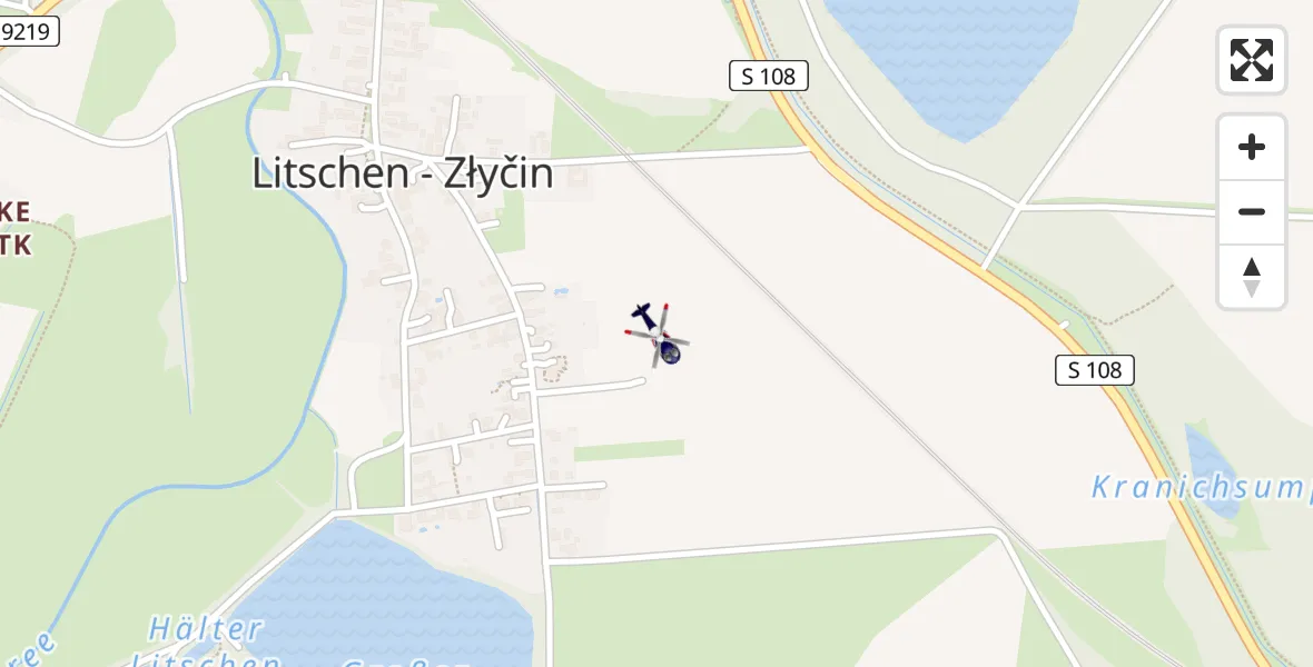 Flugroute Polizeihubschrauber Lohsa - Lohsa, 27 März 2026, 13:29
