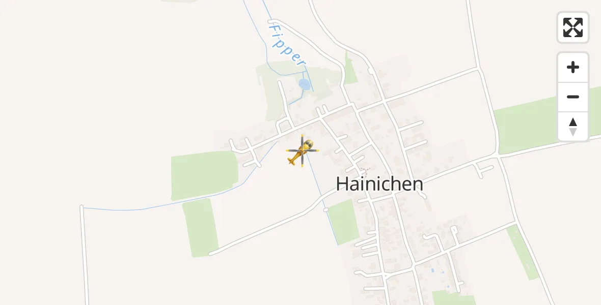 Flugroute Rettungshubschrauber Kitzscher - Kitzscher, 27 März 2026, 15:34
