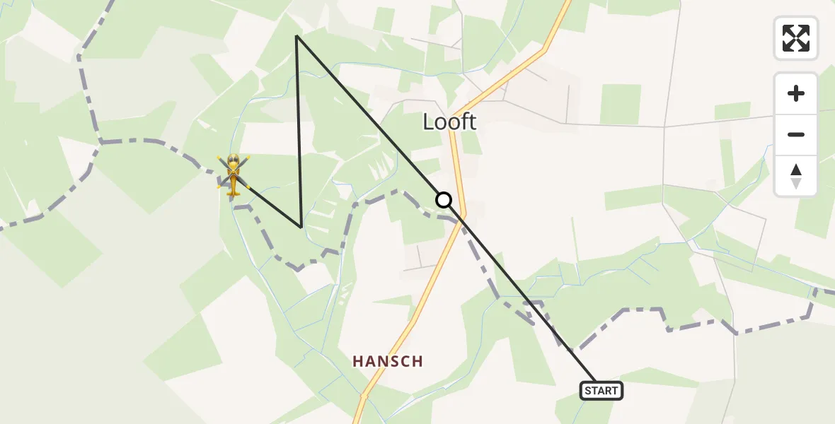 Routekaart van de vlucht: Rettungshubschrauber nach Looft