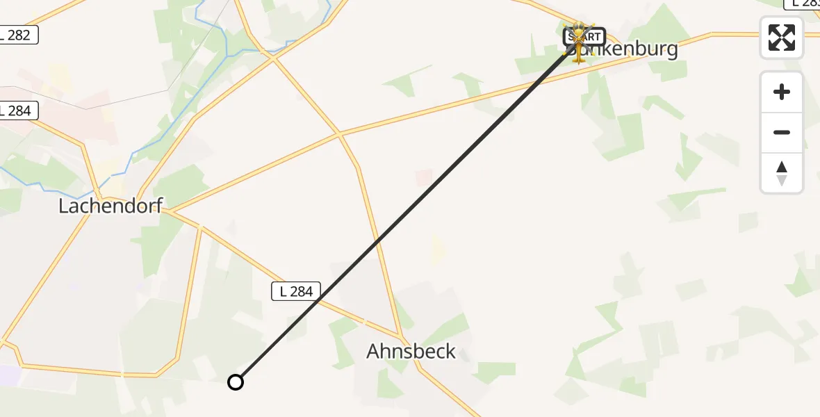 Flugroute Rettungshubschrauber Lachendorf - Lachendorf, 27 März 2026, 15:52