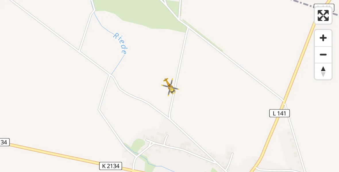 Routekaart van de vlucht: Ambulanzhubschrauber nach Landsberg, Pranitzer Straße