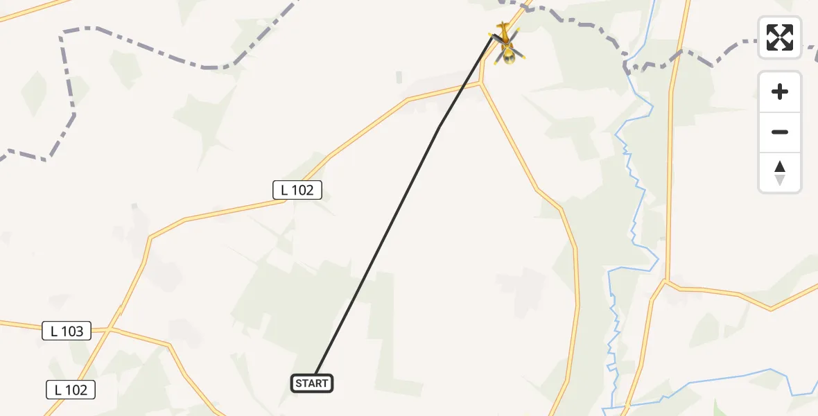 Flugroute Rettungshubschrauber Groß Pankow (Prignitz) - Groß Pankow (Prignitz), 27 März 2026, 17:00