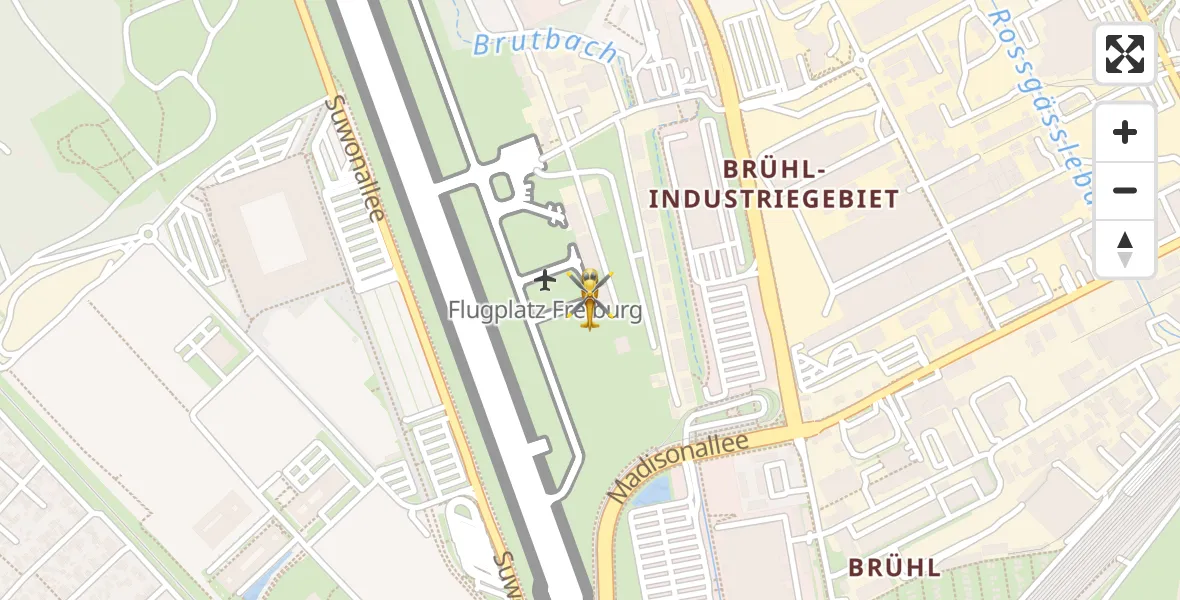 Flugroute Ambulanzhubschrauber Freiburg im Breisgau Flugplatz - Freiburg im Breisgau Flugplatz, 27 März 2026, 17:37