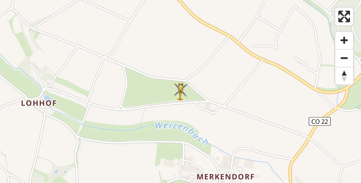 Flugroute Rettungshubschrauber Itzgrund - Itzgrund, 27 März 2026, 18:54