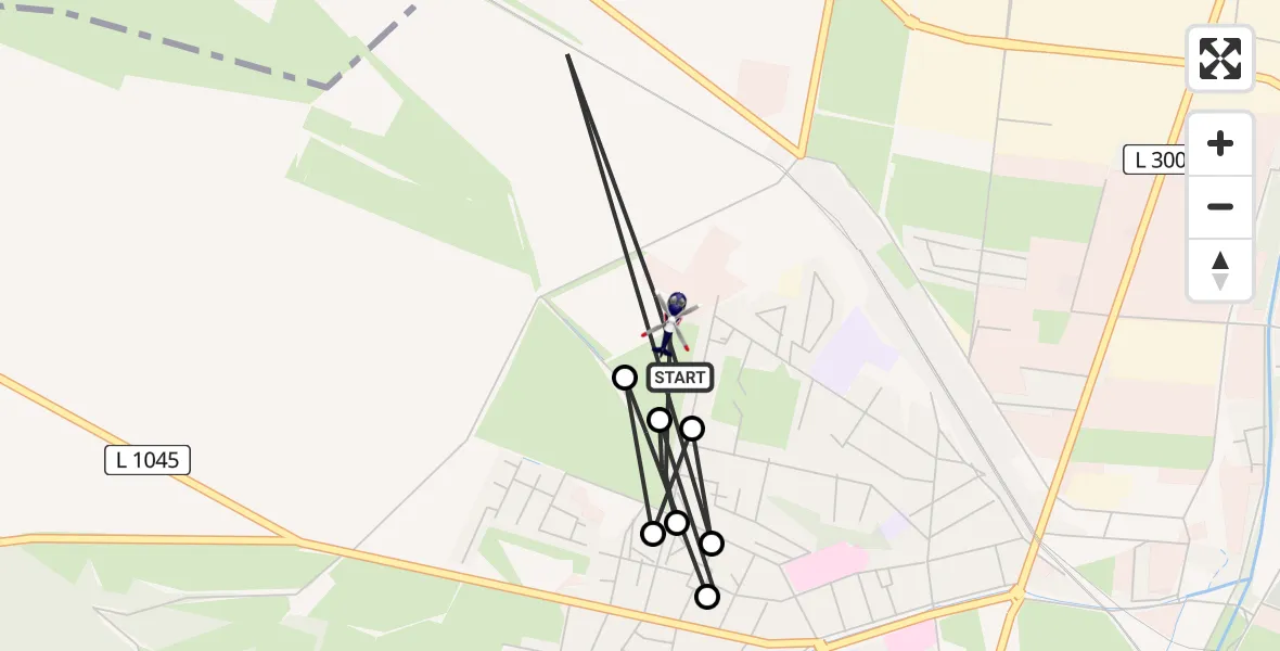 Flugroute Polizeihubschrauber Arnstadt - Arnstadt, 27 März 2026, 20:54