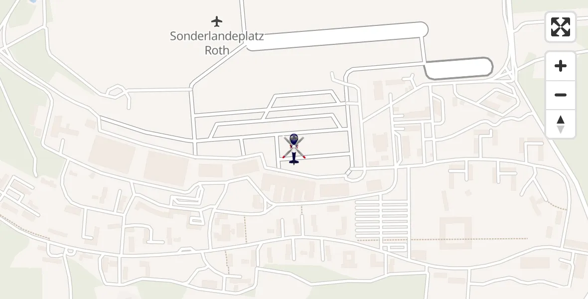 Flugroute Polizeihubschrauber Flugplatz Roth - Flugplatz Roth, 27 März 2026, 21:45