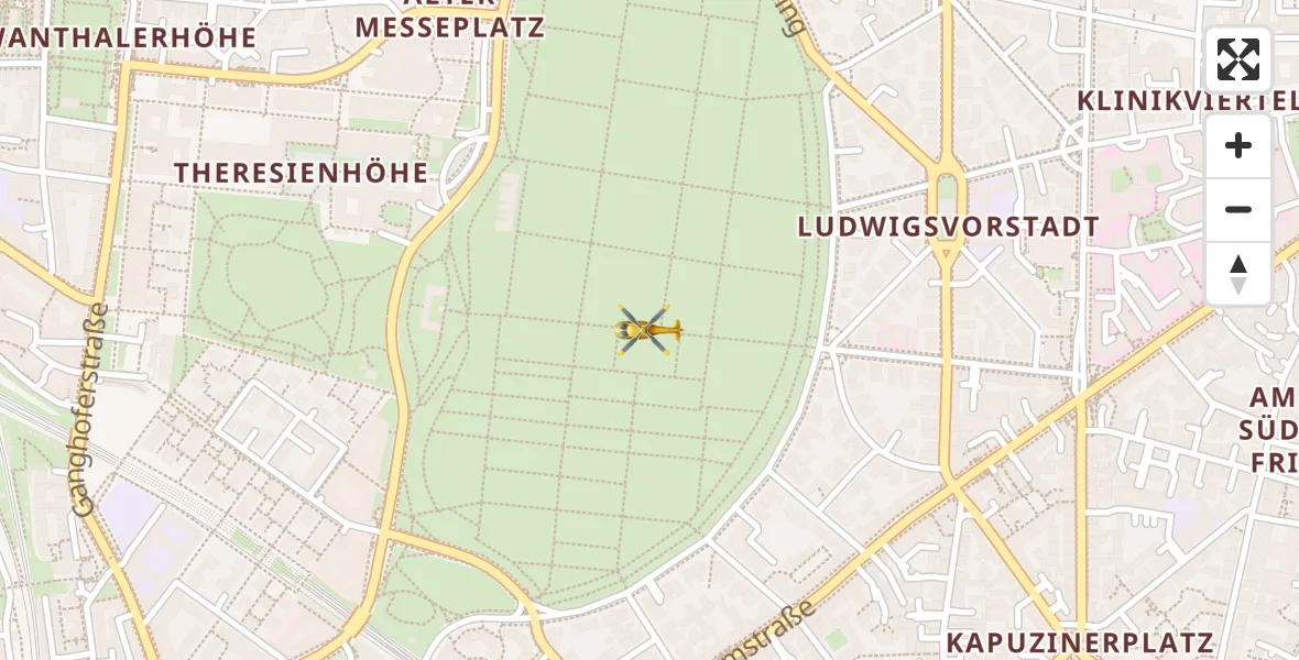 Flugroute Rettungshubschrauber München - München, 27 März 2026, 22:29