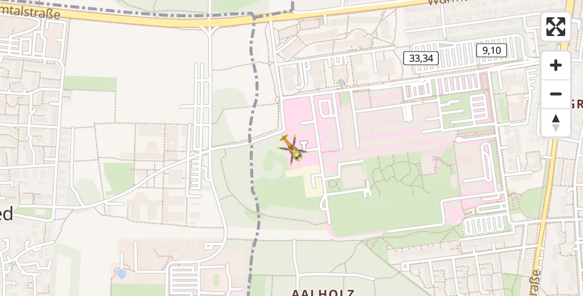 Flugroute Rettungshubschrauber DRF Air Rescue München Hubschrauberlandeplatz - DRF Air Rescue München Hubschrauberlandeplatz, 27 März 2026, 22:52