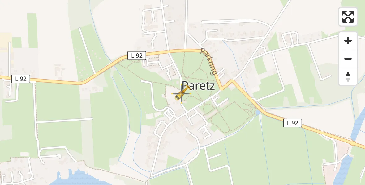 Flugroute Rettungshubschrauber Ketzin/Havel - Ketzin/Havel, 27 März 2026, 13:29