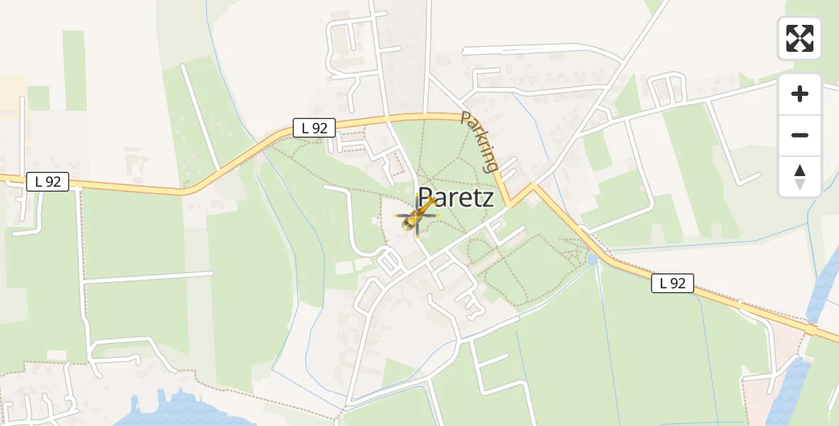 Flugroute Rettungshubschrauber Ketzin/Havel - Ketzin/Havel, 27 März 2026, 13:29