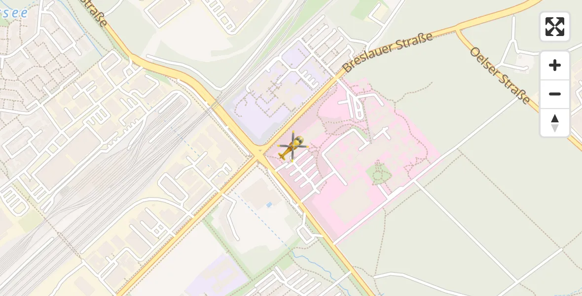 Flugroute Ambulanzhubschrauber Nürnberg South Hospital - Nürnberg South Hospital, 28 März 2026, 05:02