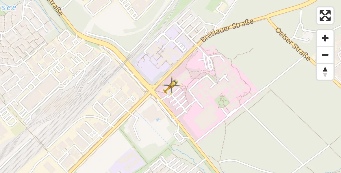 Flugroute Ambulanzhubschrauber Nürnberg South Hospital - Nürnberg South Hospital, 28 März 2026, 05:02