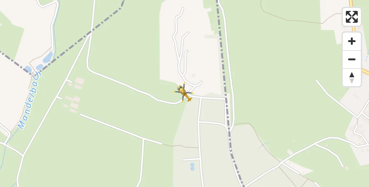 Flugroute Rettungshubschrauber Mandelbachtal - Mandelbachtal, 28 März 2026, 08:30