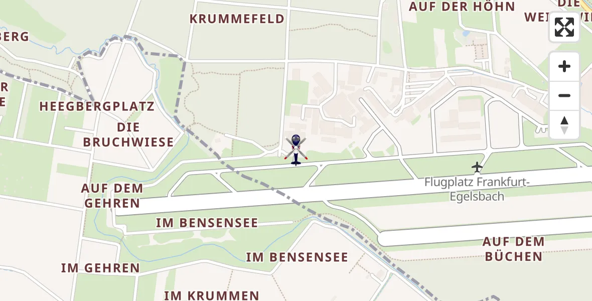 Flugroute Polizeihubschrauber Flughafen Frankfurt-Egelsbach - Flughafen Frankfurt-Egelsbach, 28 März 2026, 09:28