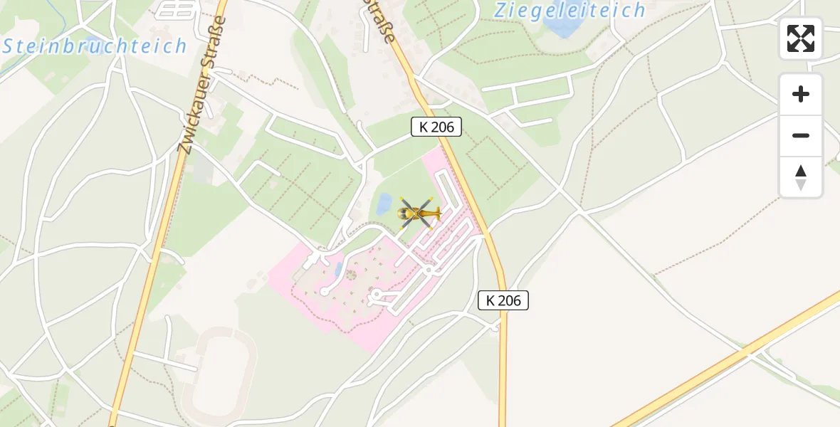 Flugroute Rettungshubschrauber Altenburg - Altenburg, 28 März 2026, 09:36
