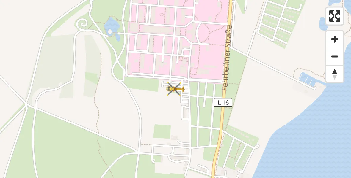 Flugroute Rettungshubschrauber Rupin Hospital - Rupin Hospital, 28 März 2026, 09:49