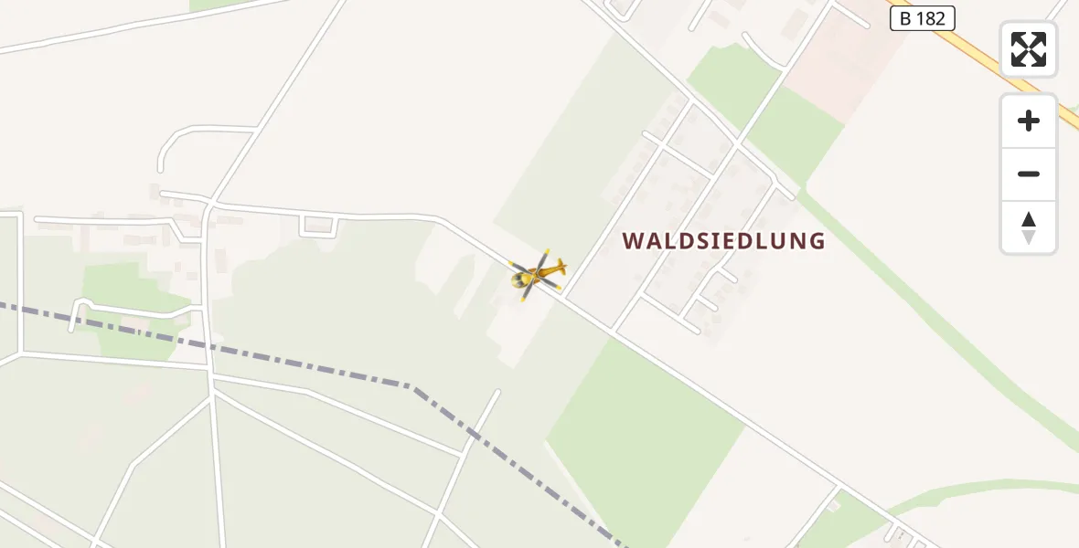 Flugroute Rettungshubschrauber Elsnig - Elsnig, 28 März 2026, 10:42