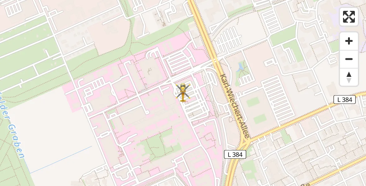Flugroute Rettungshubschrauber Hannover Luftrettung Hubschrauberlandeplatz (Christoph 4) - Hannover Luftrettung Hubschrauberlandeplatz (Christoph 4), 28 März 2026, 10:49