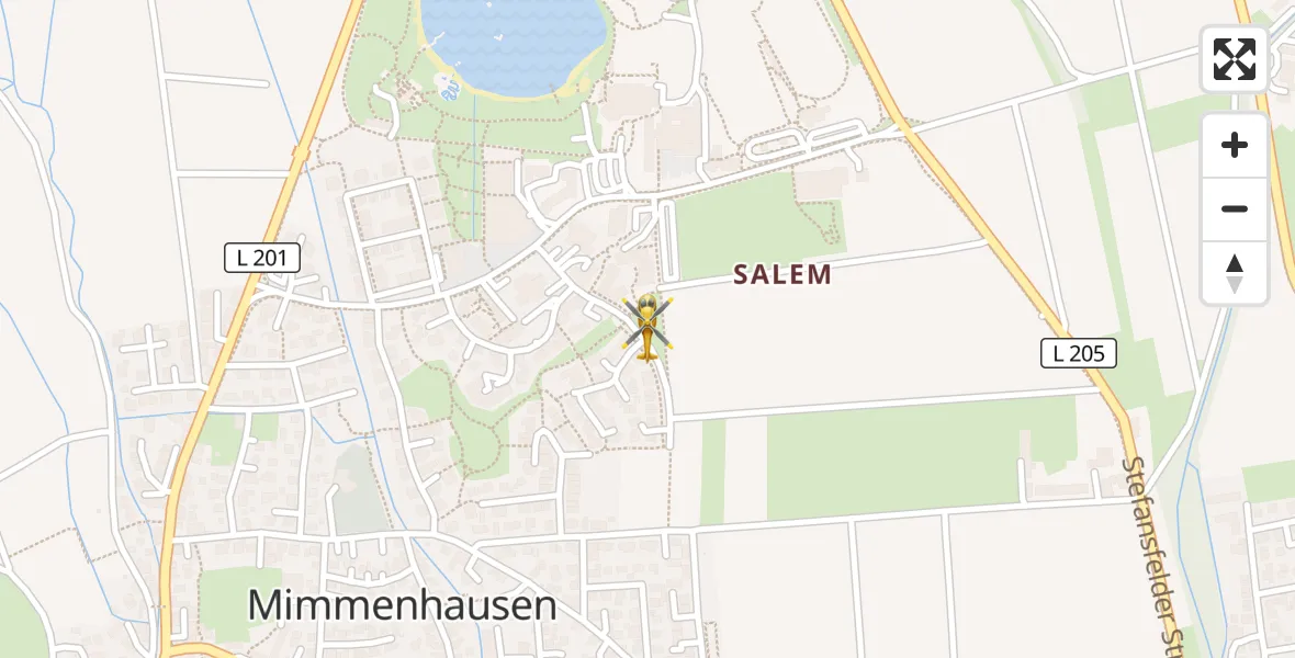 Flugroute Rettungshubschrauber Salem - Salem, 28 März 2026, 10:56