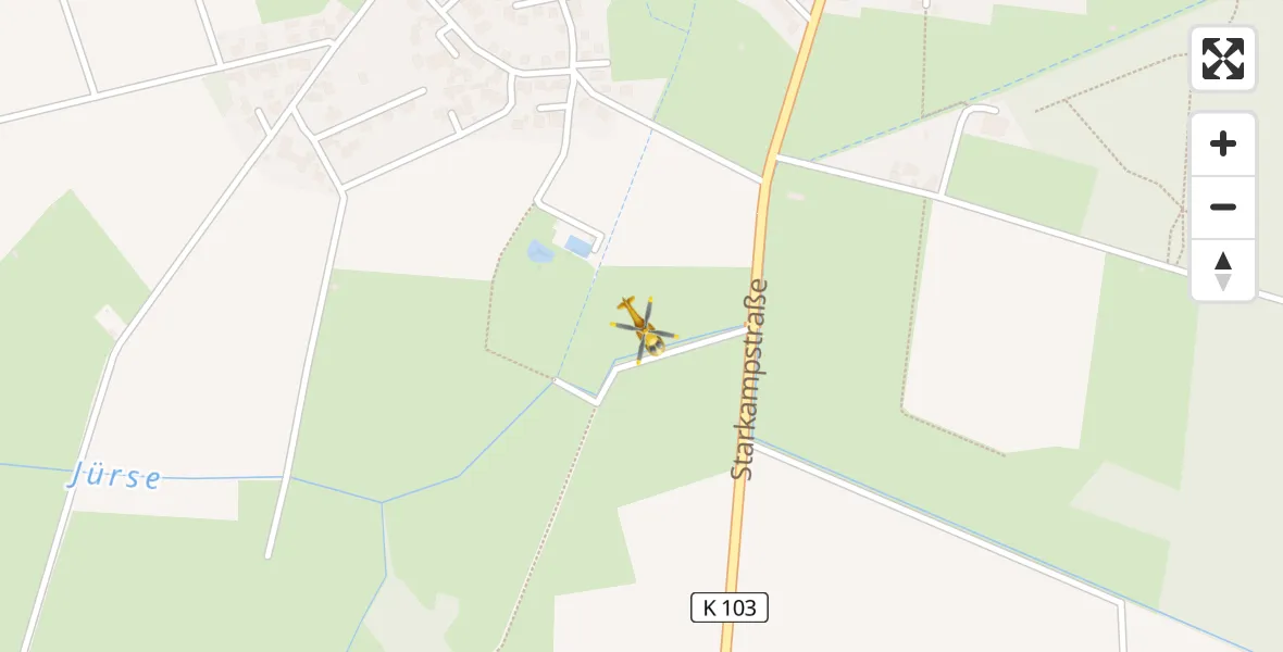 Flugroute Rettungshubschrauber Wedemark - Wedemark, 28 März 2026, 11:53