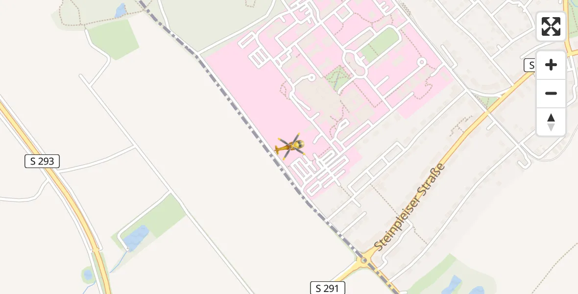 Flugroute Rettungshubschrauber ADAC Air Rescue Station Zwickau Hubschrauberlandeplatz - ADAC Air Rescue Station Zwickau Hubschrauberlandeplatz, 28 März 2026, 12:18