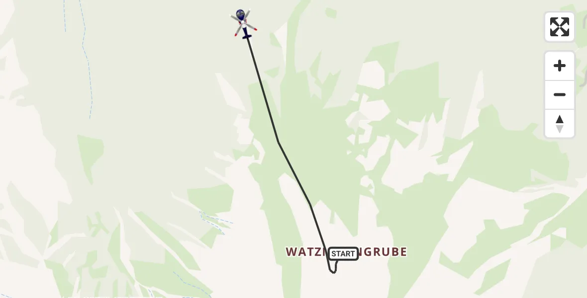 Routekaart van de vlucht: Polizeihubschrauber nach Ramsau b.Berchtesgaden