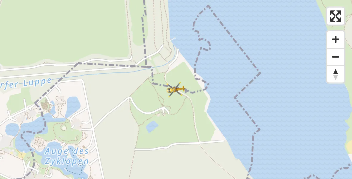 Routekaart van de vlucht: Rettungshubschrauber nach Zwenkau, Mückenhainer Weg