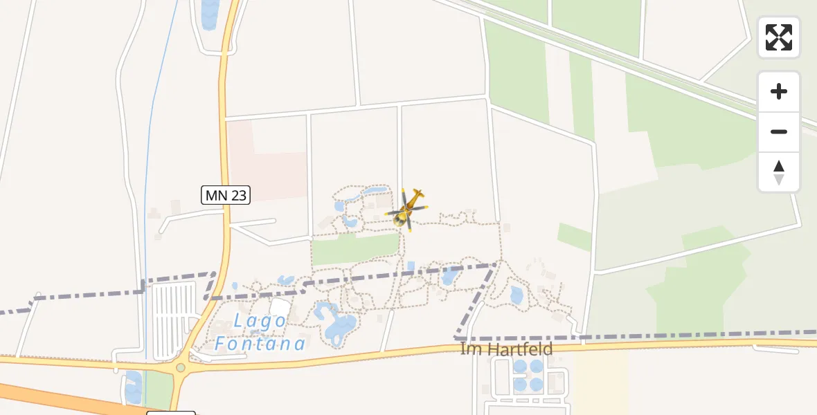 Routekaart van de vlucht: Rettungshubschrauber nach Rammingen, Skyline-Park-Straße