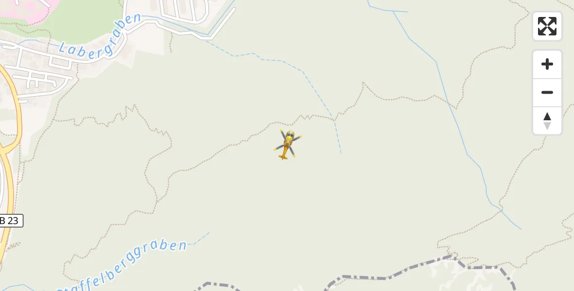 Flugroute Rettungshubschrauber Oberammergau - Oberammergau, 28 März 2026, 16:57