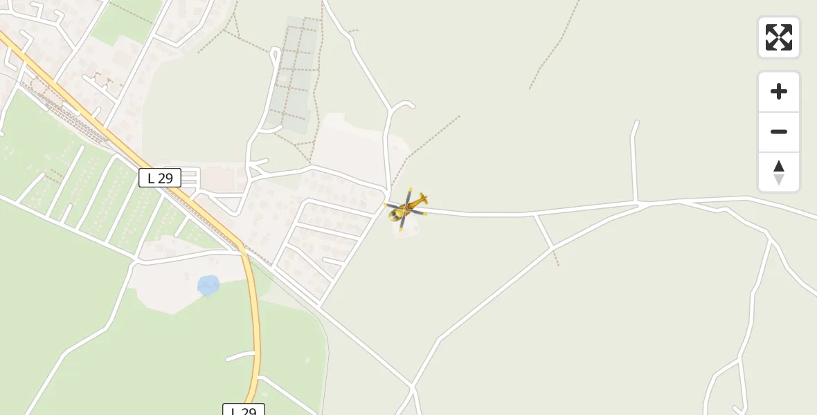 Flugroute Rettungshubschrauber Binz - Binz, 28 März 2026, 19:01