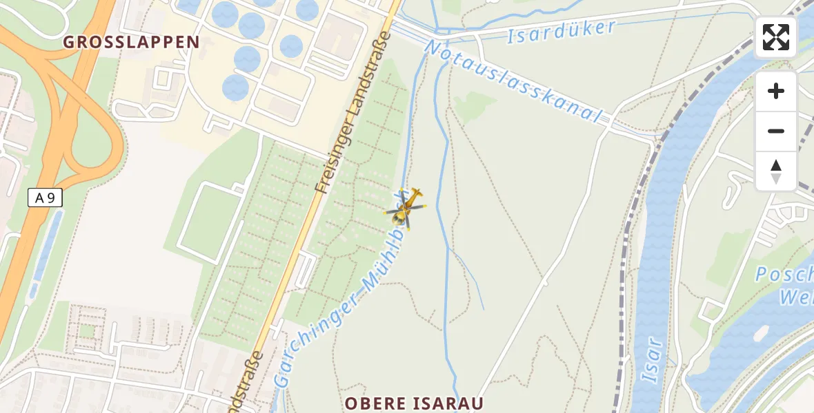 Flugroute Rettungshubschrauber München - München, 28 März 2026, 20:09