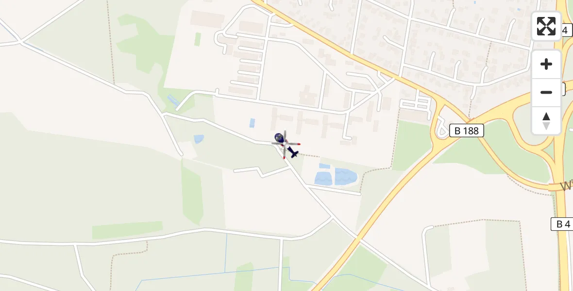 Routekaart van de vlucht: Polizeihubschrauber nach Gifhorn Bundespolizei Hubschrauberlandeplatz