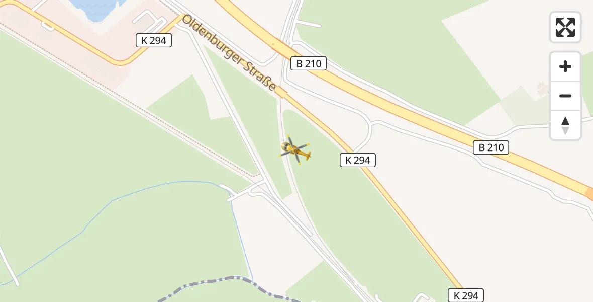 Flugroute Rettungshubschrauber Schortens - Schortens, 29 März 2026, 02:33