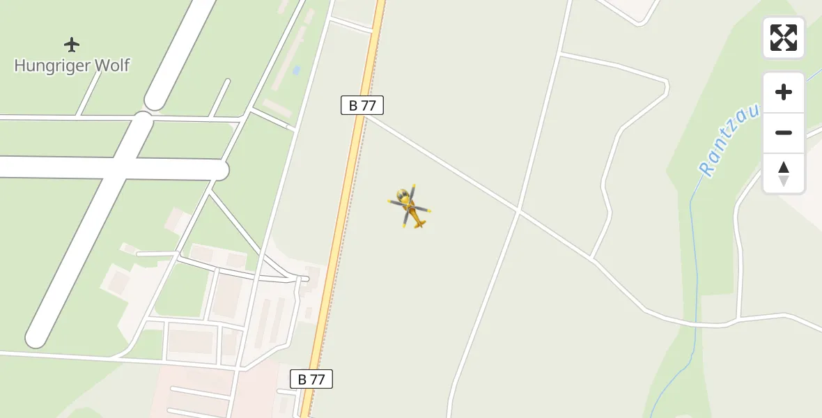 Flugroute Rettungshubschrauber Hohenlockstedt - Hohenlockstedt, 29 März 2026, 10:22