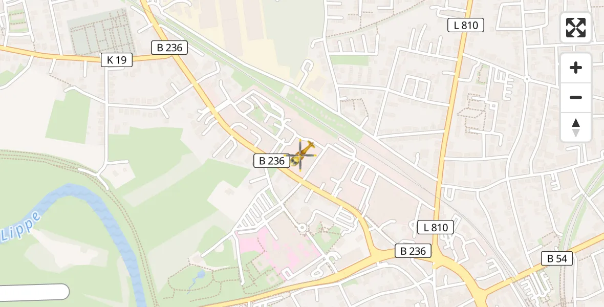 Flugroute Rettungshubschrauber Sankt Marien Hospital - Sankt Marien Hospital, 29 März 2026, 12:39