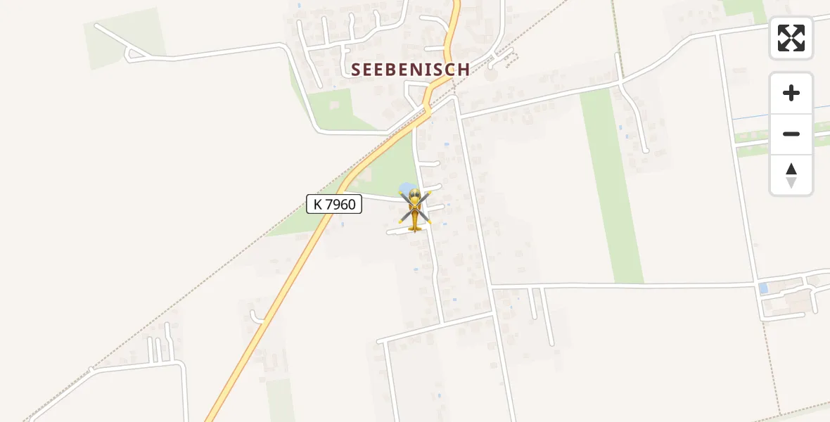 Flugroute Rettungshubschrauber Markranstädt - Markranstädt, 29 März 2026, 13:34
