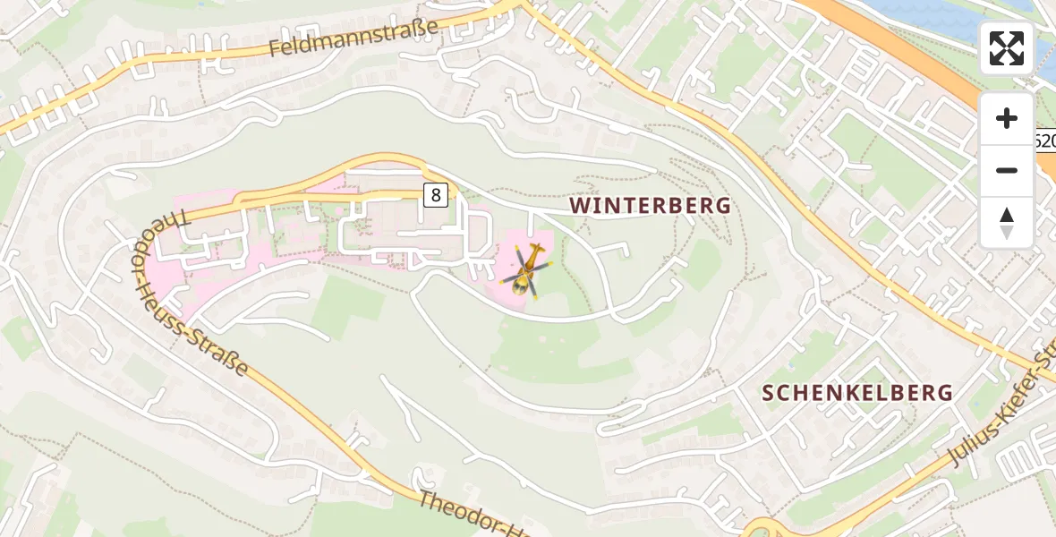 Flugroute Rettungshubschrauber Saarbrücken - Saarbrücken, 29 März 2026, 13:39
