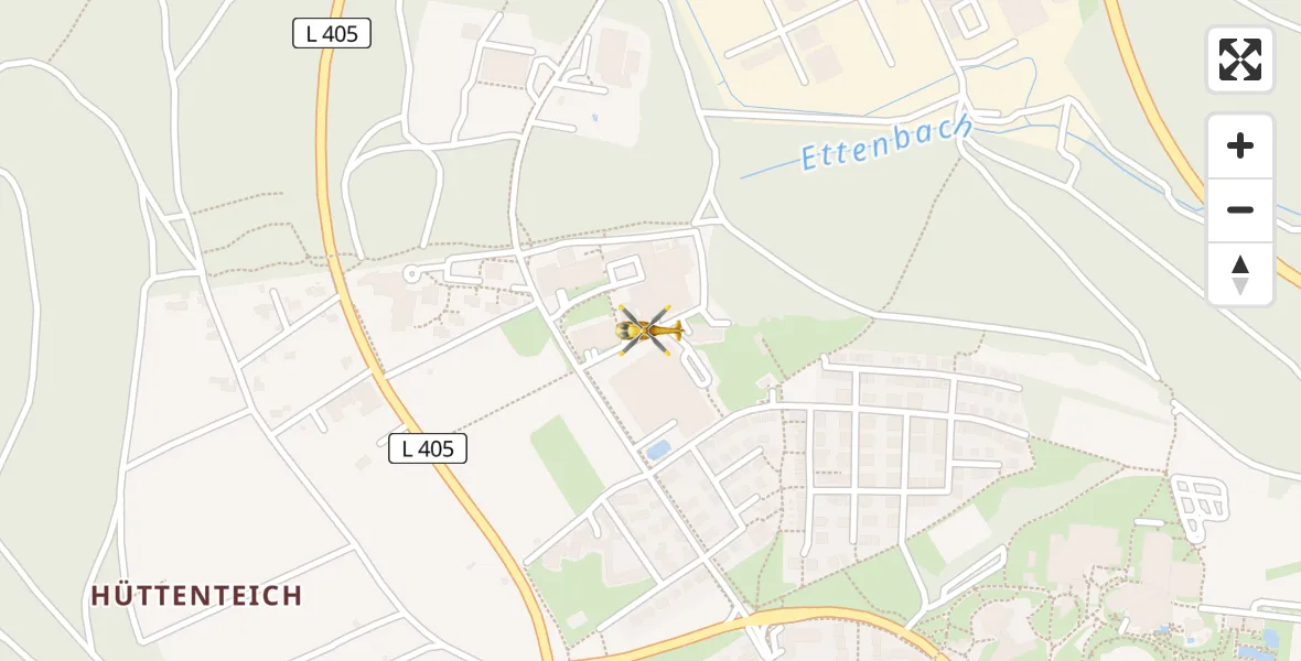 Flugroute Rettungshubschrauber Freudenstadt - Freudenstadt, 29 März 2026, 13:42
