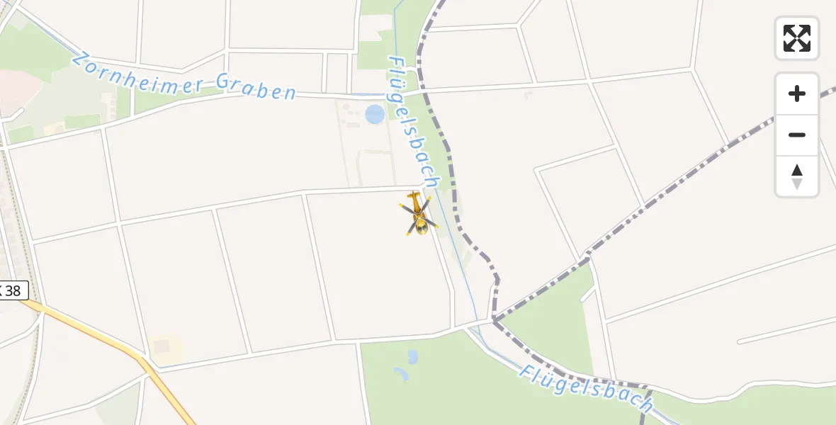 Routekaart van de vlucht: Rettungshubschrauber nach Mommenheim