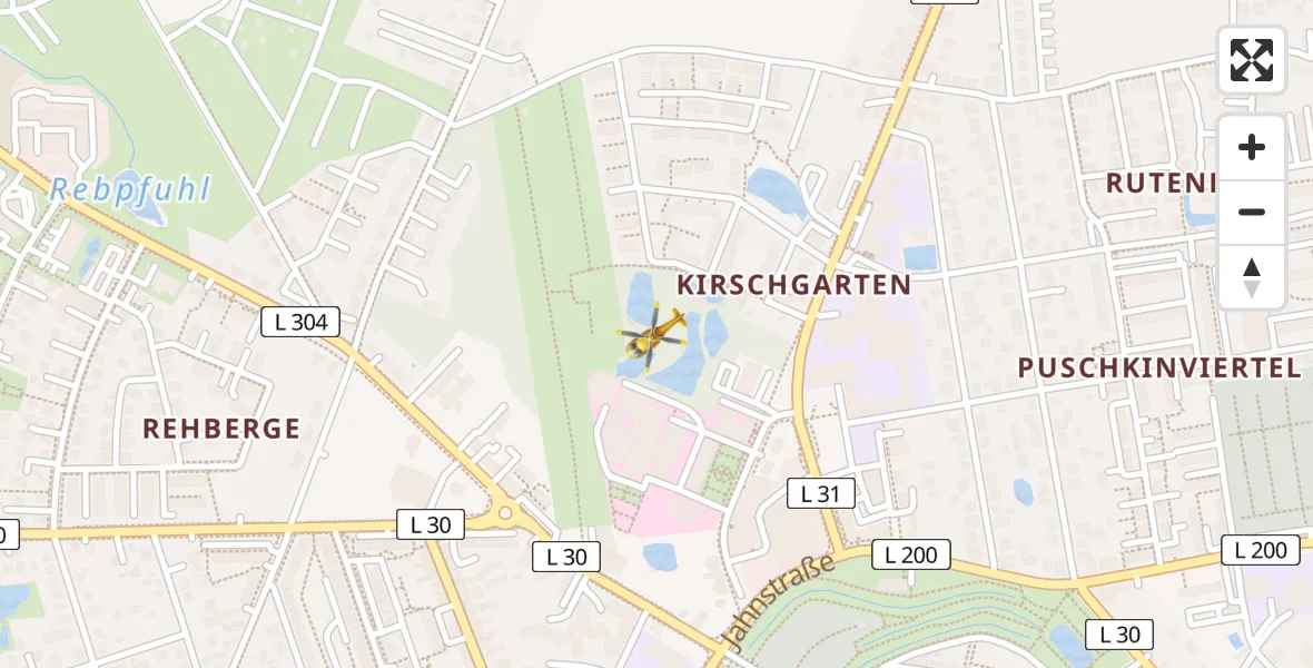 Flugroute Ambulanzhubschrauber Bernau bei Berlin - Bernau bei Berlin, 29 März 2026, 14:59
