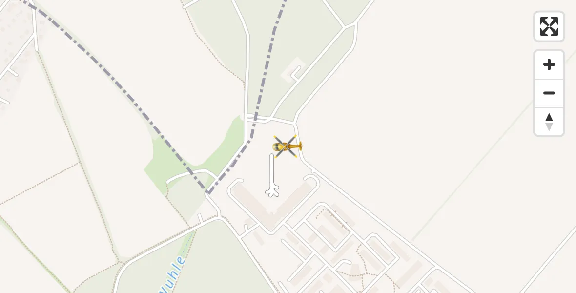 Flugroute Ambulanzhubschrauber Ahrensfelde Hubschrauberlandeplatz - Ahrensfelde Hubschrauberlandeplatz, 29 März 2026, 15:34