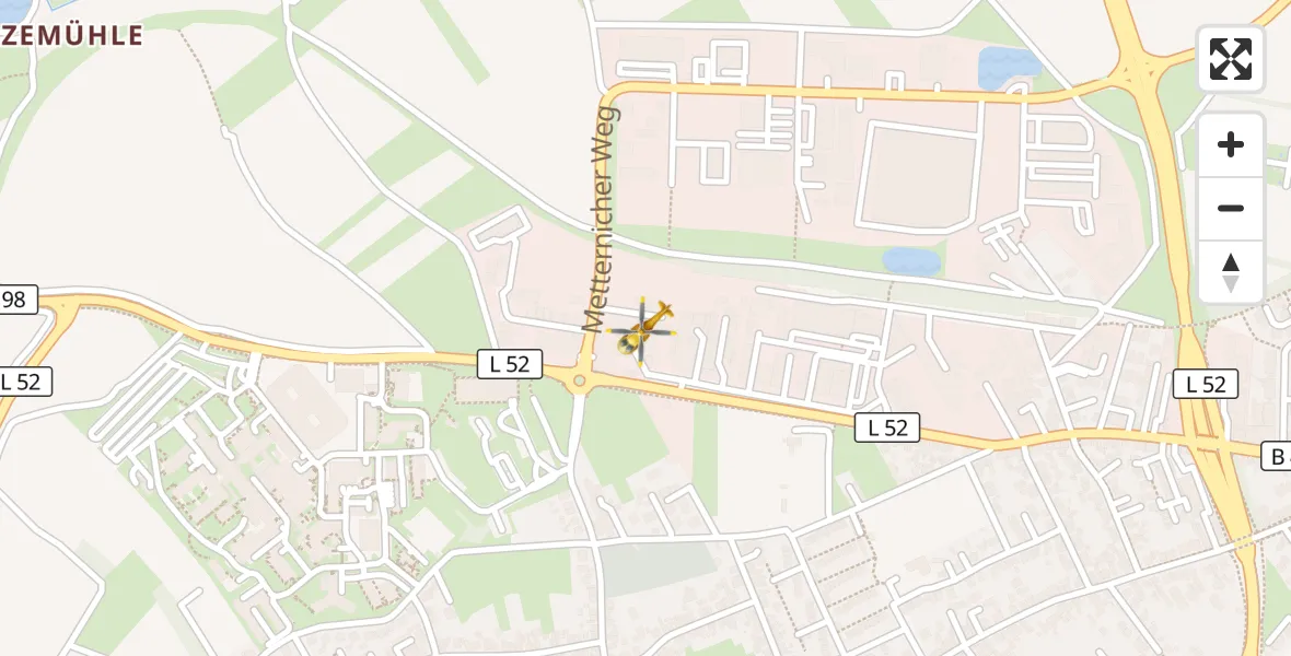 Flugroute Rettungshubschrauber Koblenz - Koblenz, 29 März 2026, 18:39